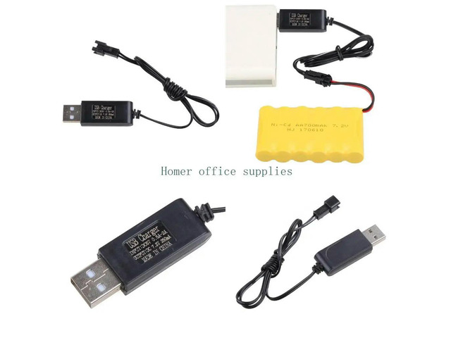 7.2V Universal RC USB Ni-Cd Ni-MH Batteries Pack Plug Adapter