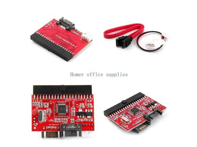IDE to SATA Adapter Card Bidirectional Conversion Hard Drive Converter with Cable Desktop Computer Connector Accessory