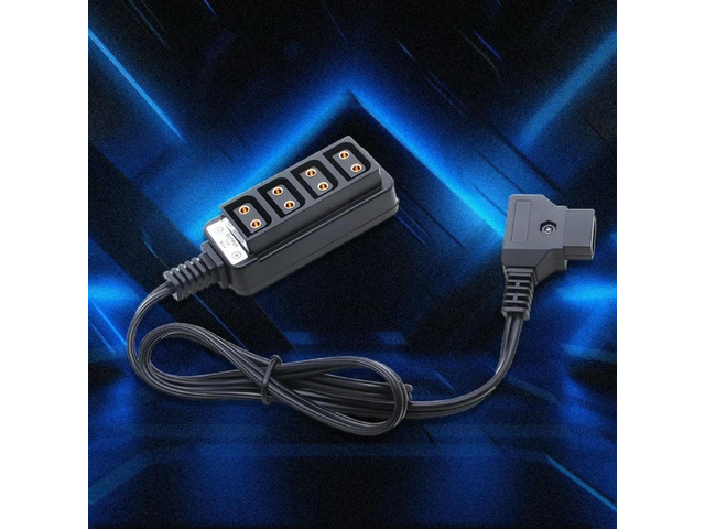 D-Tap Male To 4-Port D-Tap Female Camera Power Supply Distributor DTAP Fourway Splitter for Anton V-mount