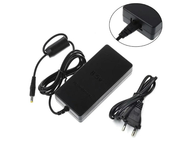 EU Plug AC Power Adapter Compatible with PS2 70000 AC 100~240V 50/60Hz Cable Short Circuit Protection Charger Power Adapte