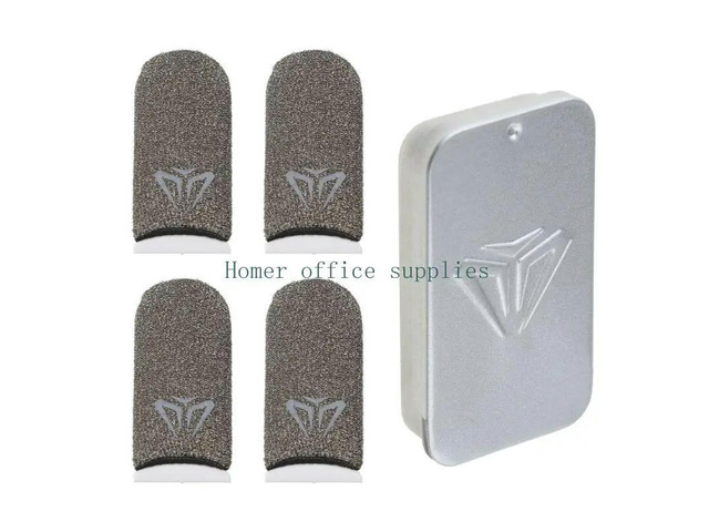 Finger Cover 1/2 Pair Mobile Game Accessories Anti Sweat Breathable Finger Sleeve with Box Gaming Finger Gloves