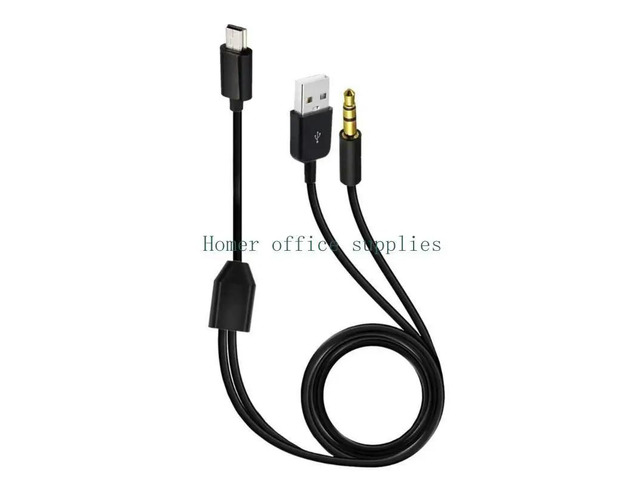 USB Charging Cord to Mini B Male &3.5mm Plugs Cable for Bluetooth-compatible Speaker Mini Usb Speaker Cable
