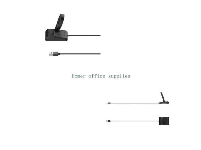 USB Charging Cable Holder Suitable for Ticwatch PRO 3 Charger Cradle watch Power Adapter Dock Stand Black