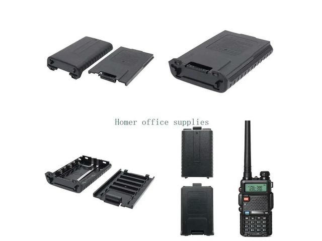 6xAAA Case Shells Black for Two Way Radio for Baofeng BF-UV5R BF-UV5RA BF-UV5RL TYT-F8