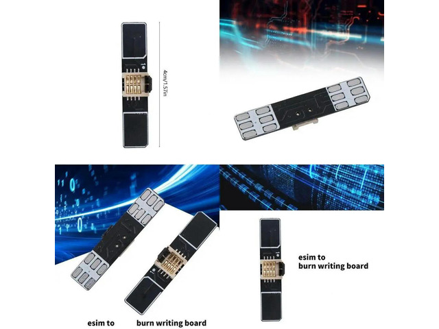 Esim to Adapter Board Converter Board No Soldering Required Double Head Writing Board with Chip Holder