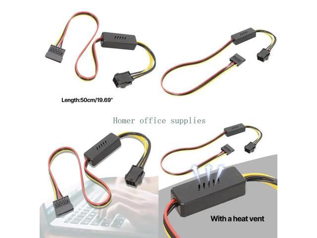 6PIN to Sata Hard Drive Power Supply Cable Sata Power Adapter Cable With Voltage Reduction Converter Board