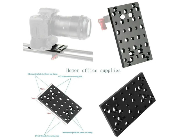 Video Switching Cheese Plate Camera Easy Plate for Railblocks Aluminum Alloy Cheese Plate for Photography Accessories