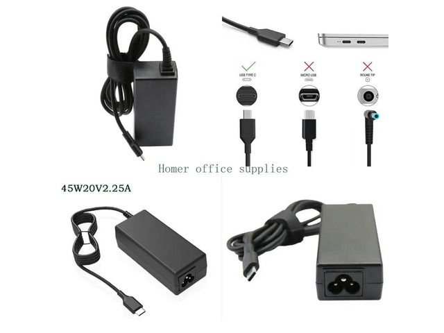 20V 2.25A 45W AC Adapter Fit for Thinkpad ADLX45NLC3 ADLX45NDC3A ADLX45NCC3A Laptop Power Supply Cord