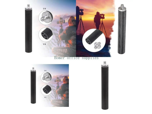 Aluminum Alloy Double Threaded Mounting Screw Rod Universal 1/4inch Adapters For Photography Gear Stabilization System
