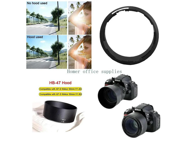 HB-47 HB47 Lens Hood Reversible Camera Lente Accessories for AF-S 50mm f/1.4G AF-S 50mm f/1.8G Yongnuo