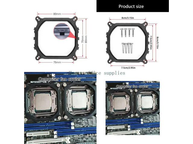 Computer CPU Cooling fan Radiators Fixed Holder For 115X 1366 2011 Motherboard