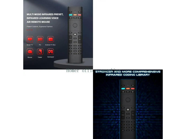2021 G40 Voice Search Device IR Learning Gyroscope Remote Control 33 Keys 3 Modes for Android Box