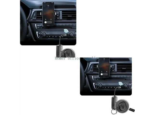 HiFi Bluetooth-compatible Transmitters for Car Auxes 3.5mm Port 15H Nonstop Playtimes 10m Ranges Old Speaker
