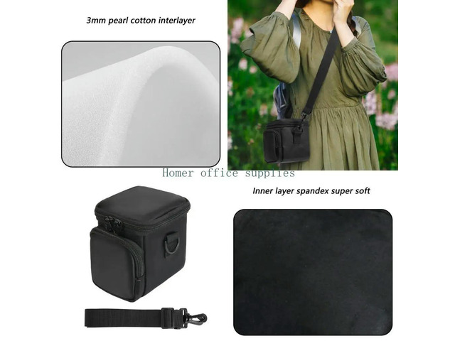 Protective Bag For Compact Cameras Featuring Adjustable Shoulder Strap