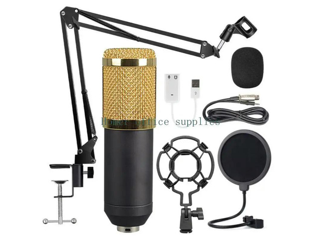 Professional Recording Studio Condenser Microphone Anti-wind Foam Cap Mic Clear, Plosive-free Vocal Performance