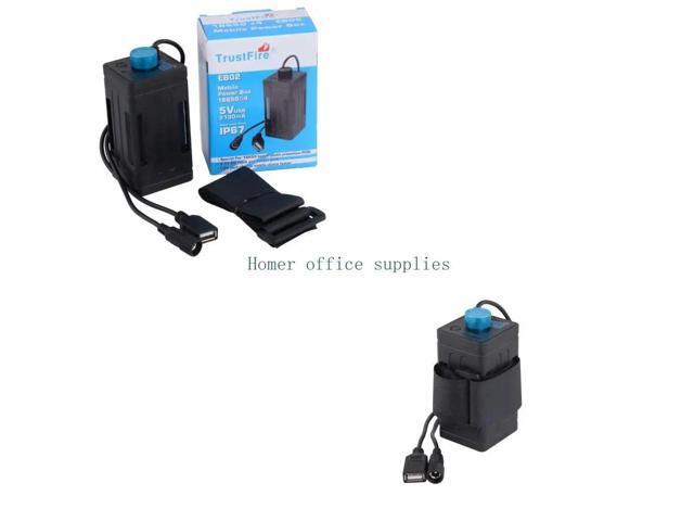 4x 8.4V Rechargeable Case Pack Waterproof House Cover Box with USB for Bike LED