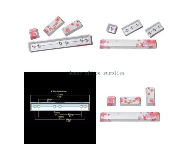 4 Keys Personalized PBT OEM Keycaps SPACE ENTER ESC Keycap for Key Caps Dye Subb Blossom for Mechanical Keyboard