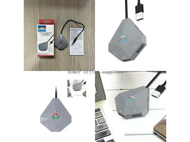 High Sensitivity Gaming Consoles Keyboard Mouse Adapter With Reversible USB Port