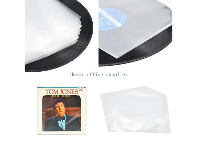 50Pcs Disc Plastic Cardboard Envelopes Holder Covers Anti-static Container Disc Organizer Bags