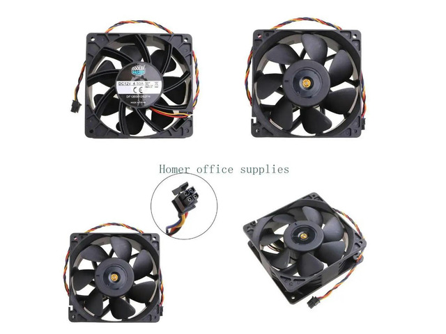 DC Brushless Fan DF1203812B2FN 12CM Cooling 120mm DC12V 4.5 A Cooler Fan 120x120x38mm 4Pin Ball Bearing 7000rpm Powe