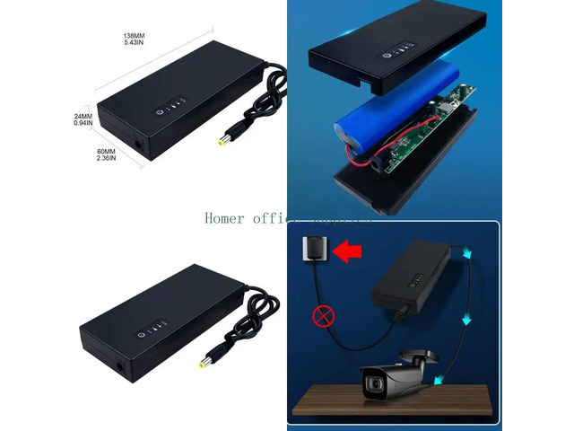 UPS 12V 3A Backup and Surges Protector, 8000mAh Backup Power Supply, Datalines Protections