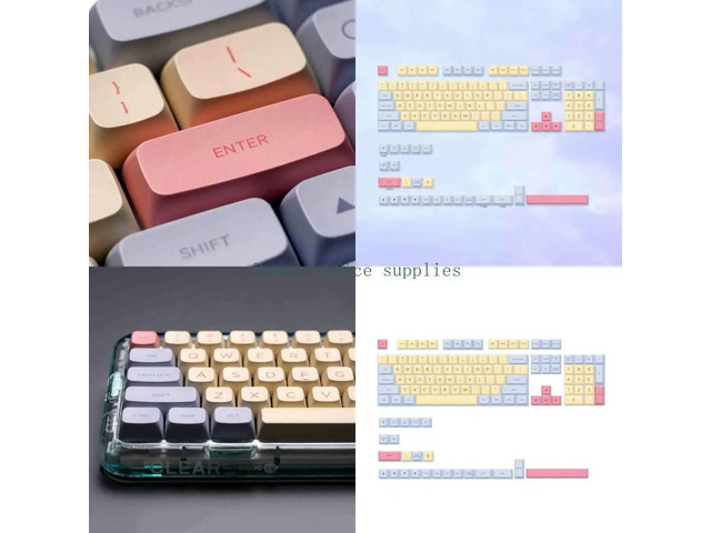 Custom Keycap PBT Standard Dye Sublimation Process Keycap 128Keys XDA Profile for Mechanical Keyboard 61/64/68/78/84/87