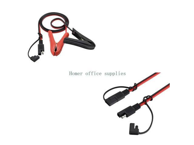 SAE to Clip Quick Disconnect Charging Cable for ATV Boats Equipment