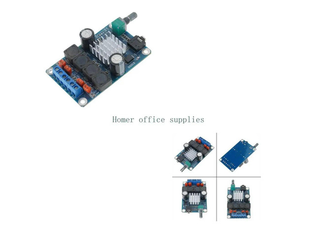 12V-24V 2x50W Sound Amplifier Board Low Noise Double Channel Digital Power Sound
