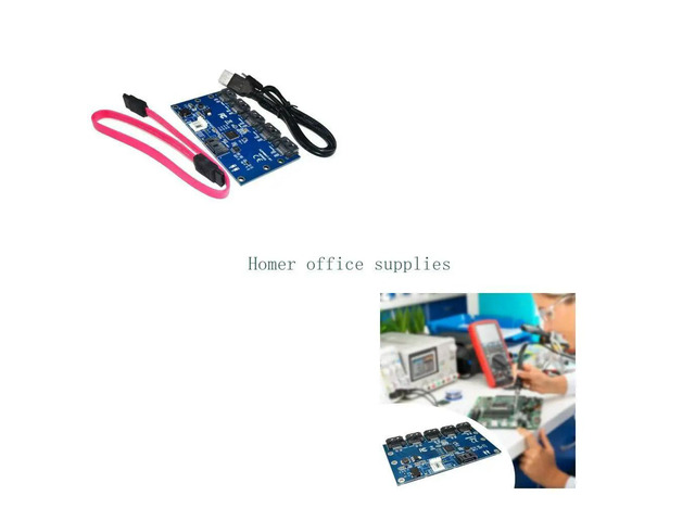 1 to 5 Port Converter, Converter Card Harddrive Hard Drive HDD SSD Accessory for Mining