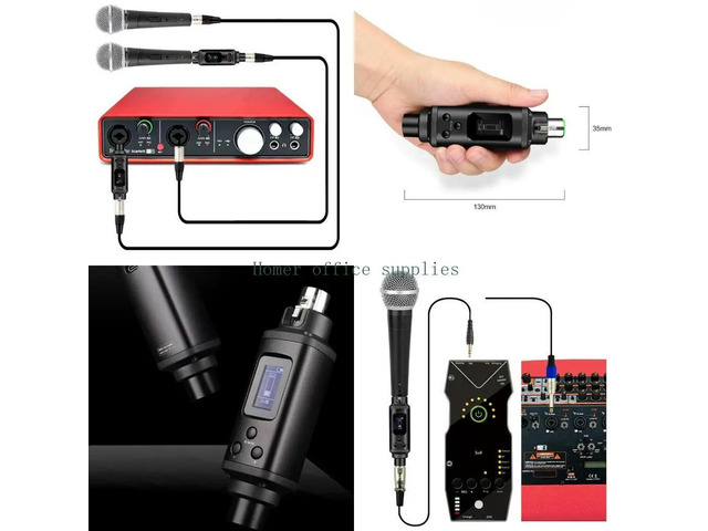Dynamic Microphone Preamplifier Only Support for Dynamic Microphone Amplifier Preamplifier LCD Screen Display