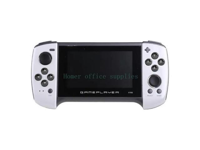 X18Plus Handheld Game Console 4.3 Inch Large Screen Dual Joystick 64-bit Games Support for Connecting