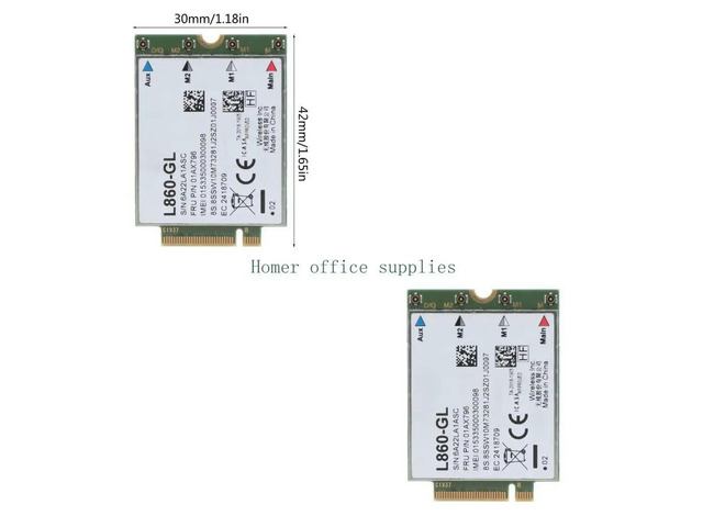 Fibocom L860-GL 4G LTE WWAN Module for M.2 Card For X1 Carbon 7thGen,P43s, T490, X1 Yoga4th