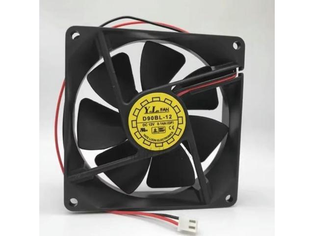 Cooler Fan for Y. L FAN D90BL-12 9CM 9025 12V 0.14A Dual Ball Power Cooling Fan 90 * 90 * 25MM