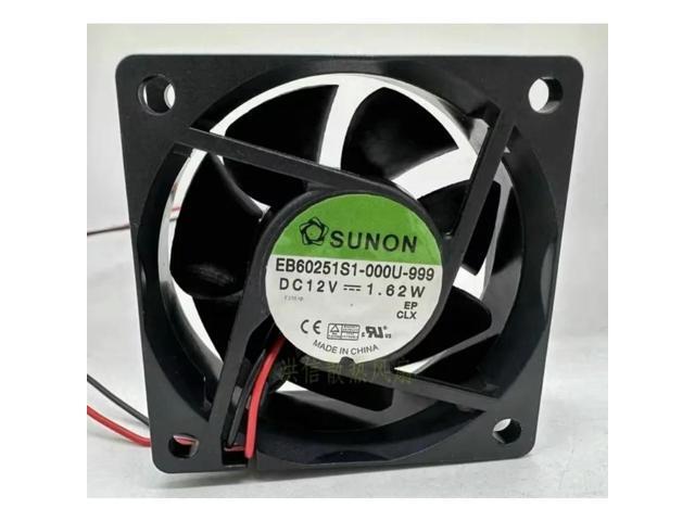 Fan for 6025 EB60251S1-000U-999 DC12V 1.62W Cooling Fan 60*60*25mm