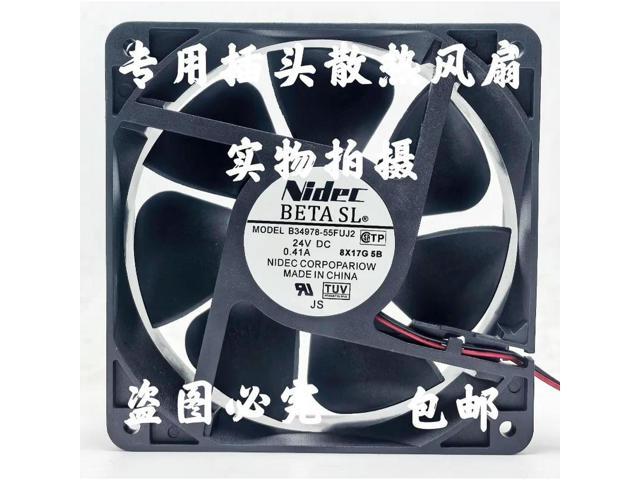 Cooler Fan for NIDEC B34978-55FUJ2 24V 0.41A 12038 12CM Cooling Fan 120 * 120 * 38MM