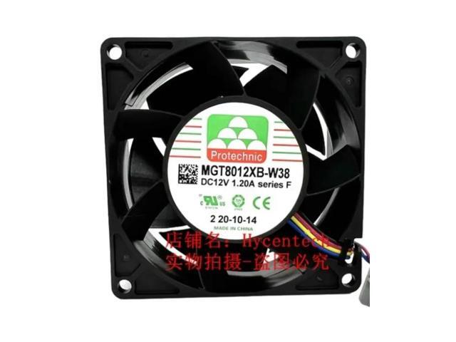 Cooler Fan for Protechnic MGT8012XB-W38 8038 12V 1.2A Server High Speed 4-Wire Fan 80* 80 * 38MM