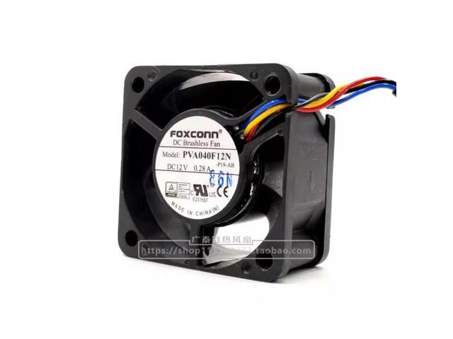Cooler Fan for 4020 12V 0.28A PVA040F12N 4-wire Temperature Controlled Chassis Silent Fan 40*40*20MM