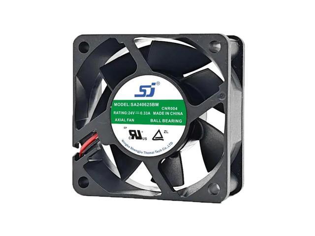 Cooler Fan for SJ SA240625BM 6025 24V 0.33A 6CM Dual Ball Inverter Cooling Fan 60*60*25mm