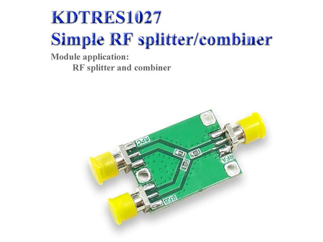 KDTRES1027 6GHZ RF Microwave Resistor, Simple Power Divider, One-to-two Divider Module, RF Combiner/splitter