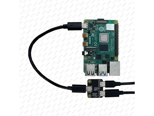 USB Power Splitter for Pi Board BliKVM KVM Over IP HDMI-Compatible 1 IN 2 CSI Type-C Interface Power Adapter