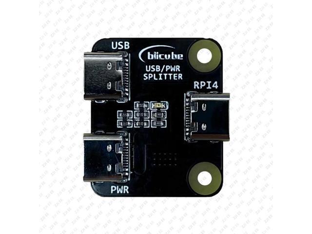 USB Power Splitter for Pi Board BliKVM KVM Over IP HDMI-Compatible 1 IN 2 CSI Type-C Interface Power Adapter