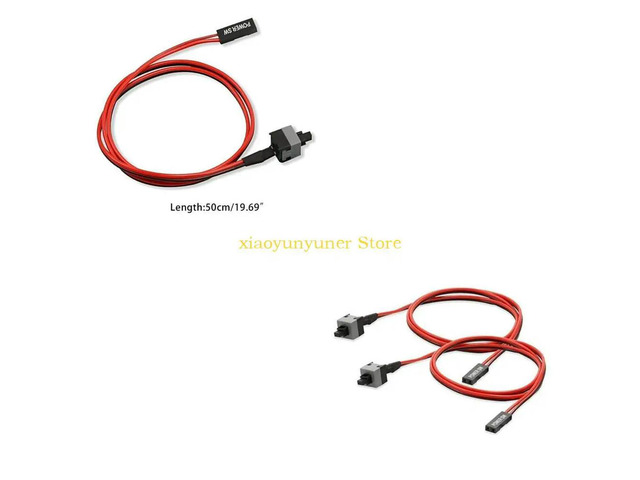 0.5m 2 Pin Computer Switch Line Restart Cable Chassis Boot Line Reset Line Power Cable