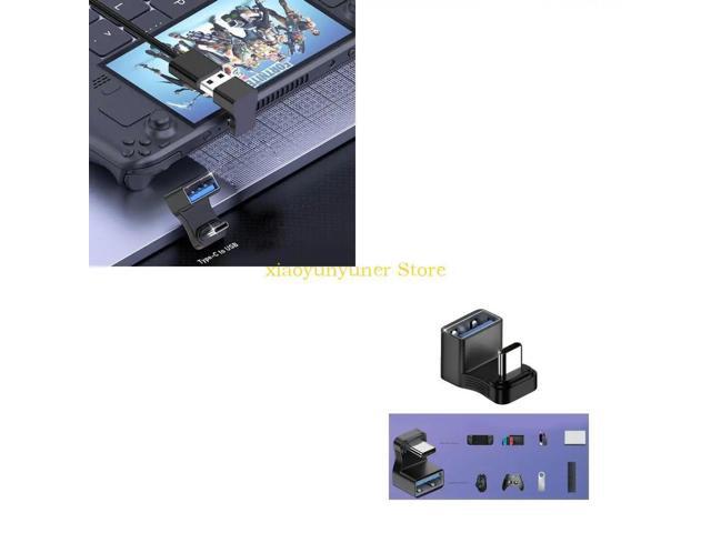 USB Female to USB OTG Adapter Type C to USB Converter 180° Up & Down