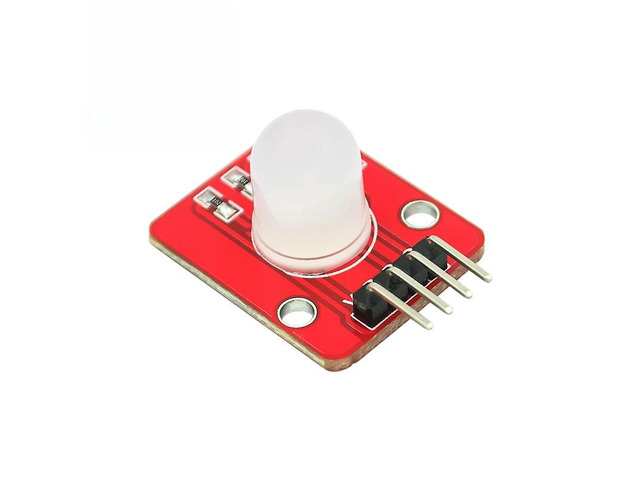 RGB full-color LED module electronic building block 5V, compatible with three colors, 10mm high-brightness RGB full-color LED mo