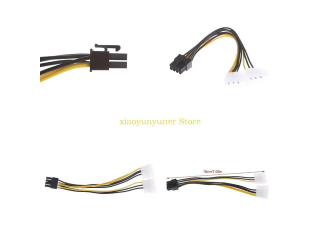 to PCIe Power Cable,1-Pack Dual 4 Pin to 8-Pin PCIe Power Cable for, for, for, Video Graphics Ca