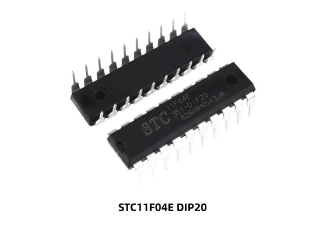 STC11F04E microcontrollers, STC11F32XE through-hole DIP20, surface-mount SOT20 chip IC