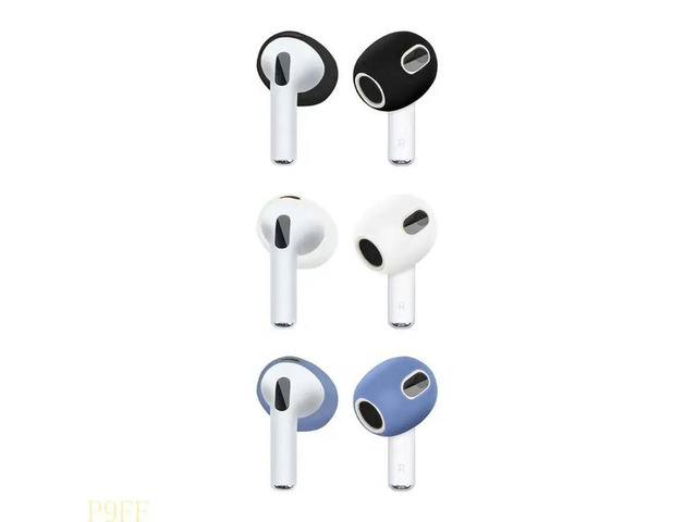 3 Sets Ear Tips for Pods 3 Silicone Ear Caps Bluetooth-compatible Earphone Earplug Earpads Ultra-Thin Anti-skid
