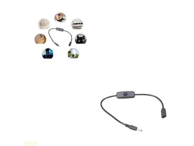 Type C Female to 3.5mmx1.35mm Power Cable with Switching USB Type C Female Cable