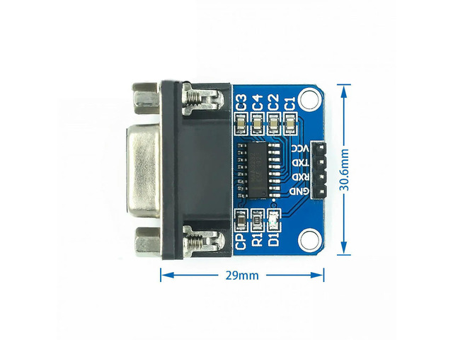 Serial Port Module, RS232-to-TTL Module, Module with Transmit/Receive Indicator Lights, RS232-to-Level Module