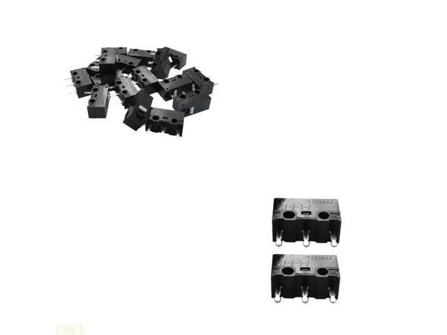 2PCS Ergonomic D2F-F-3-7 0.74N Mouse Microswitch for Office & Gaming Keyboards 0.74N Triggering Sensitivity Optimized